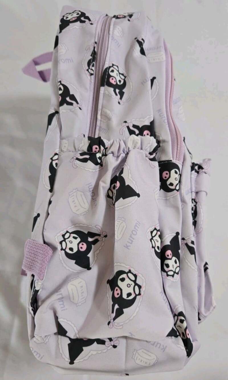 Sanrio Kawaii Kuromi🌸CUTE🌸School Backpack Big Size NEW - Picture 4 of 4